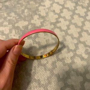 J. Crew. pink bangle bracelet